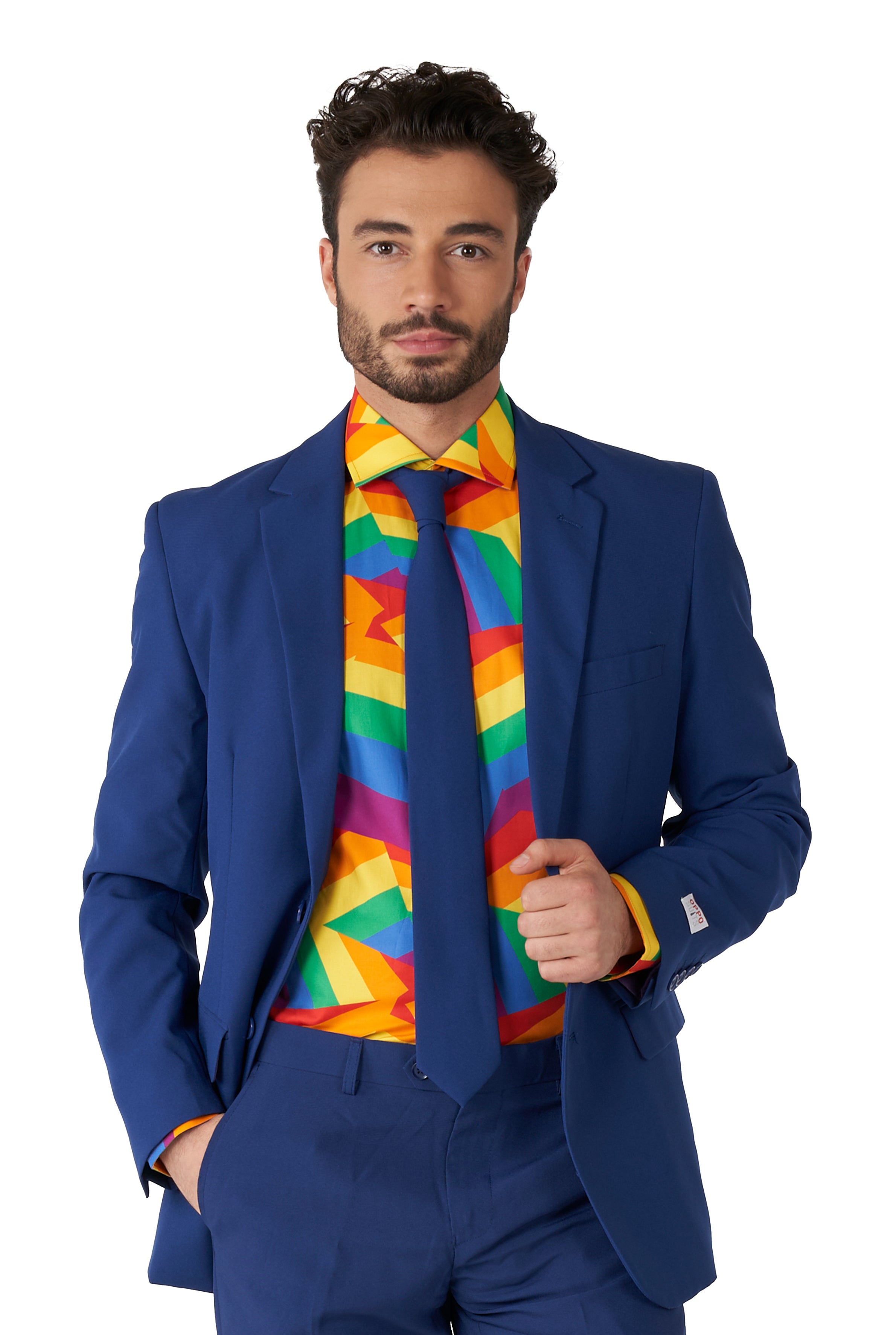 Chemise OppoSuits SHIRT LS Zig Zag Rainbow