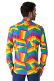 Chemise OppoSuits SHIRT LS Zig Zag Rainbow