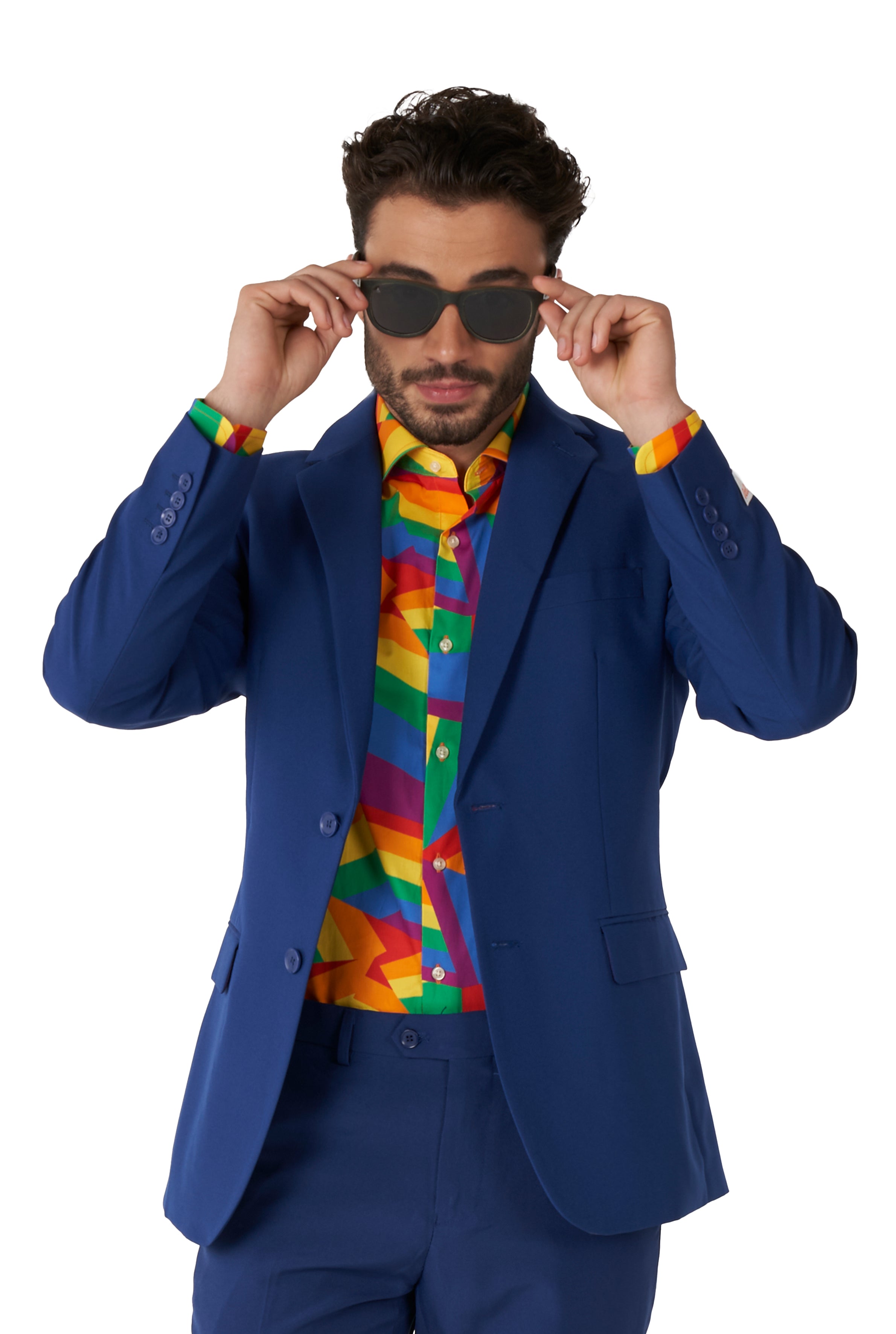 Chemise OppoSuits SHIRT LS Zig Zag Rainbow