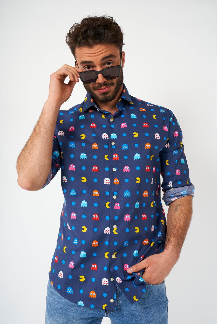 Chemise OppoSuits SHIRT LS Pixel PAC-MAN™