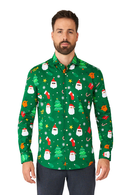 Chemise OppoSuits SHIRT LS Festivity Green