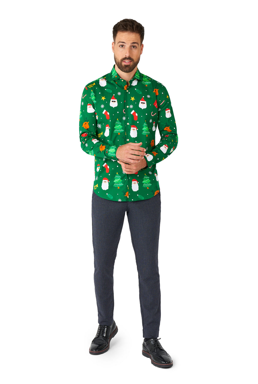 Chemise OppoSuits SHIRT LS Festivity Green