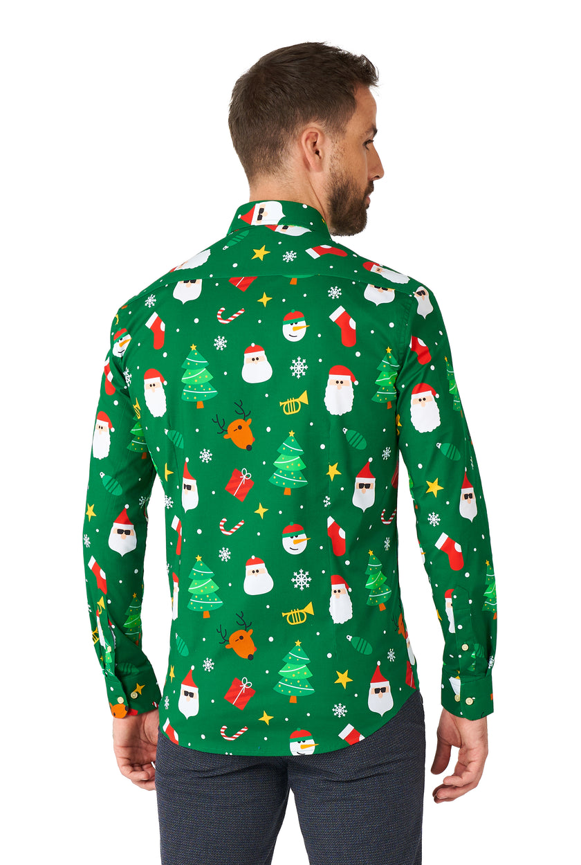 Chemise OppoSuits SHIRT LS Festivity Green