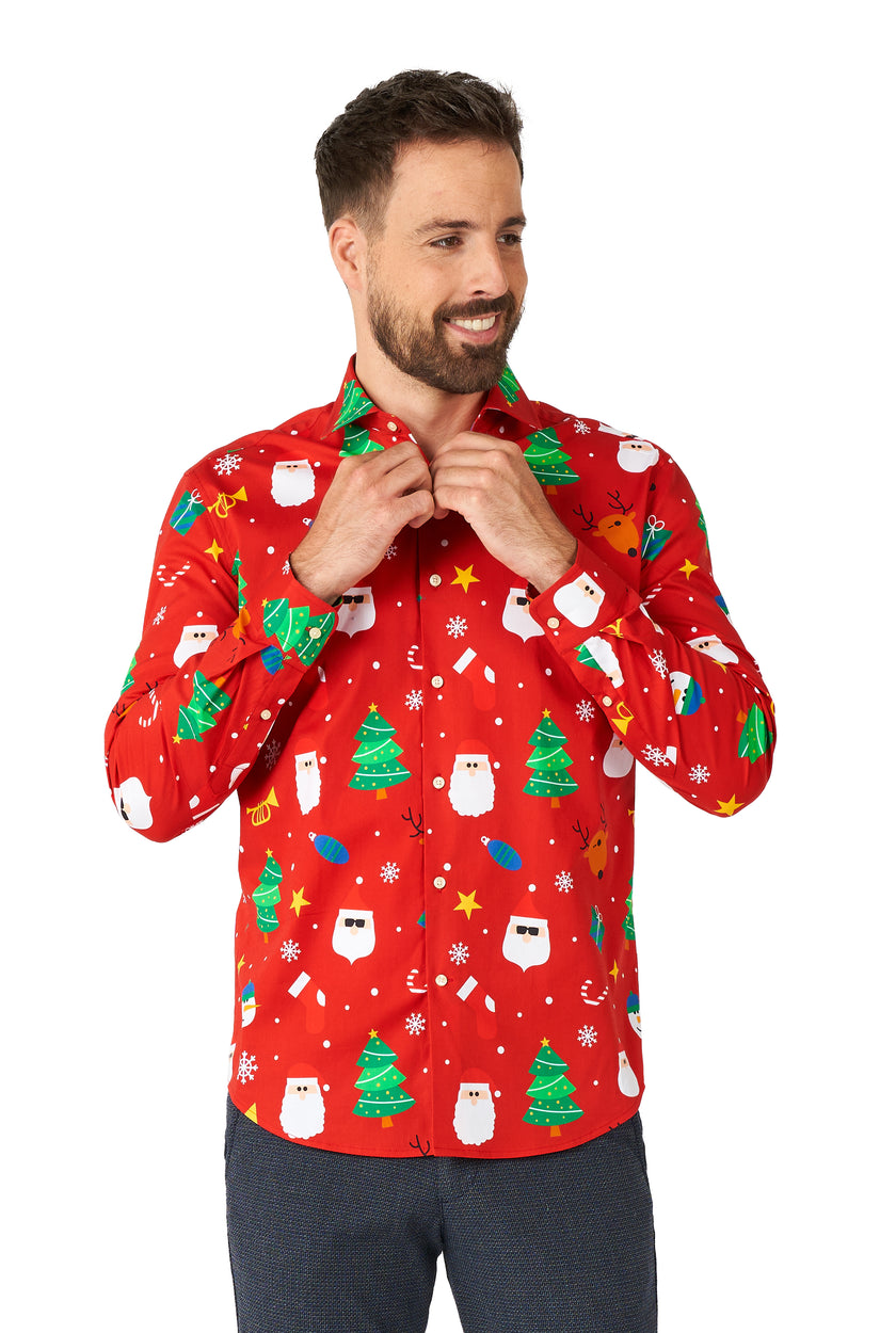 Chemise OppoSuits SHIRT LS Festivity Red