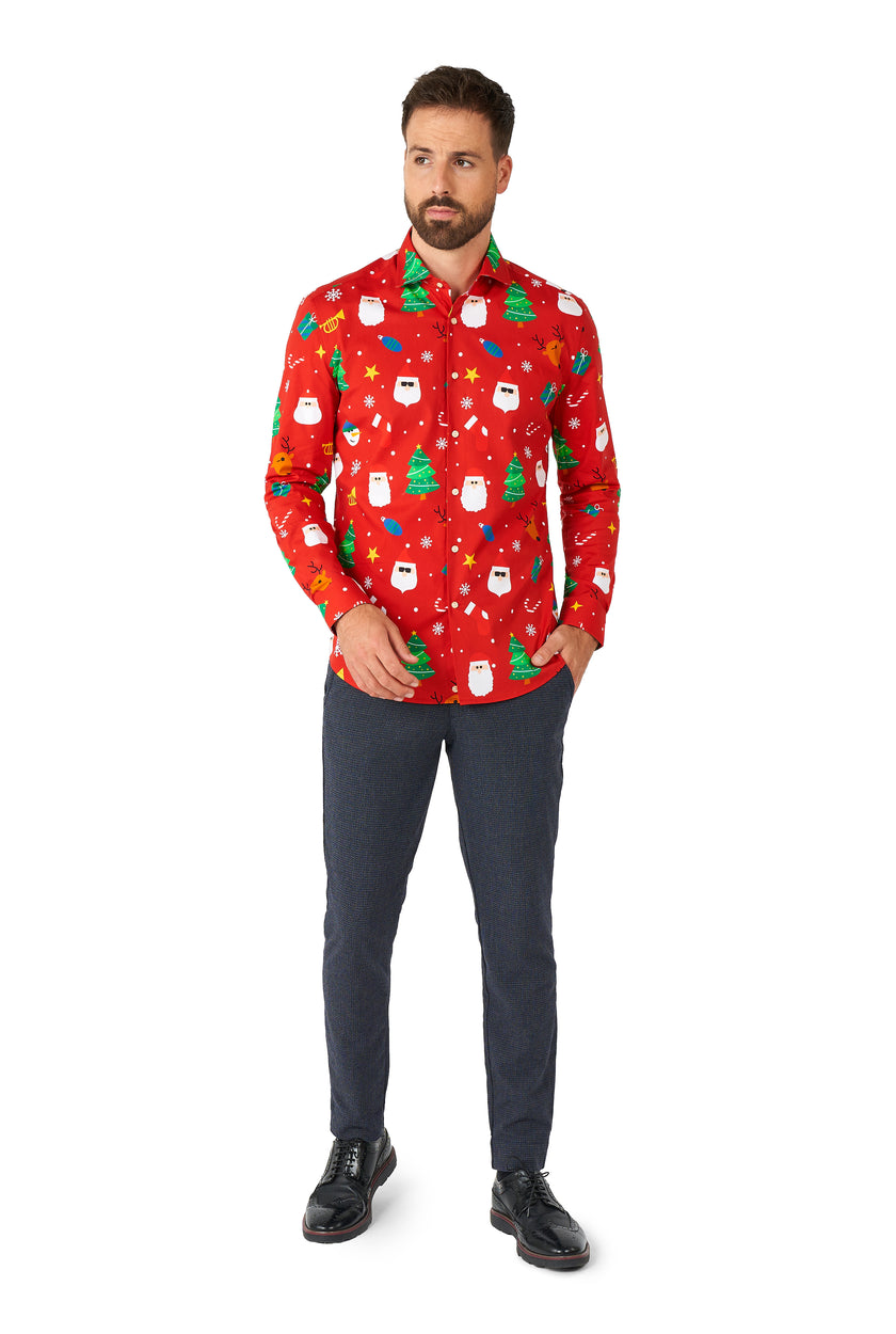 Chemise OppoSuits SHIRT LS Festivity Red