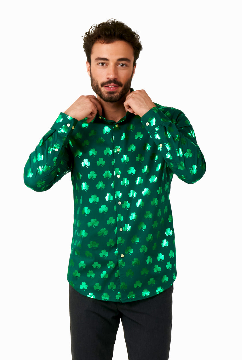 Chemise OppoSuits Shiny Shamrock