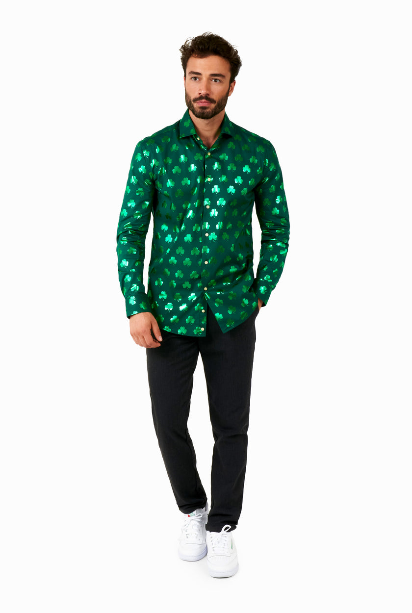 Chemise OppoSuits Shiny Shamrock