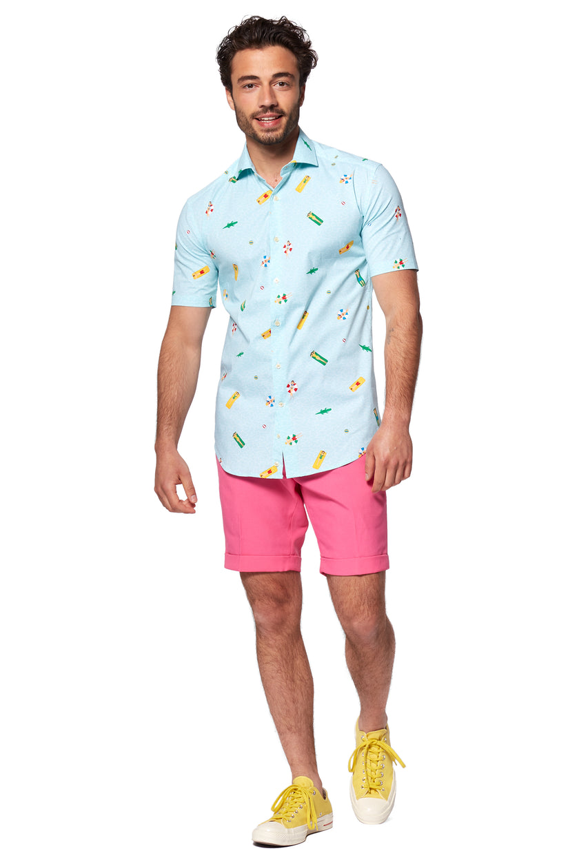 Chemise OppoSuits SHIRT Short Sleeve Pool Life