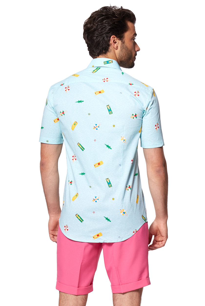 Chemise OppoSuits SHIRT Short Sleeve Pool Life