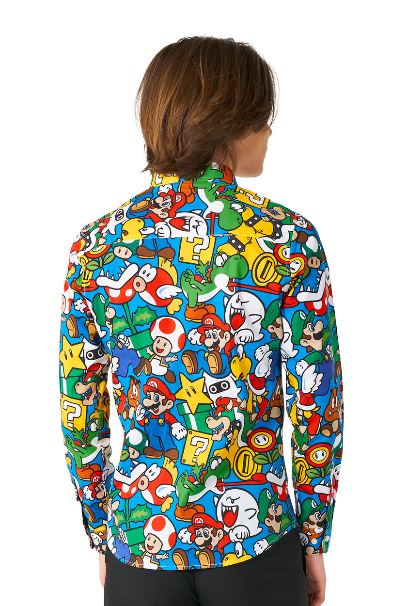 Chemise OppoSuits SHIRT LS Super Mario Teen Boys