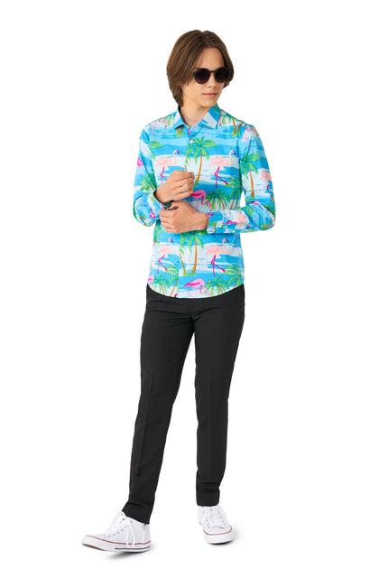 Chemise OppoSuits SHIRT LS Flaminguy Teen Boys