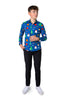 Chemise OppoSuits SHIRT LS Festivity Blue Teen Boys