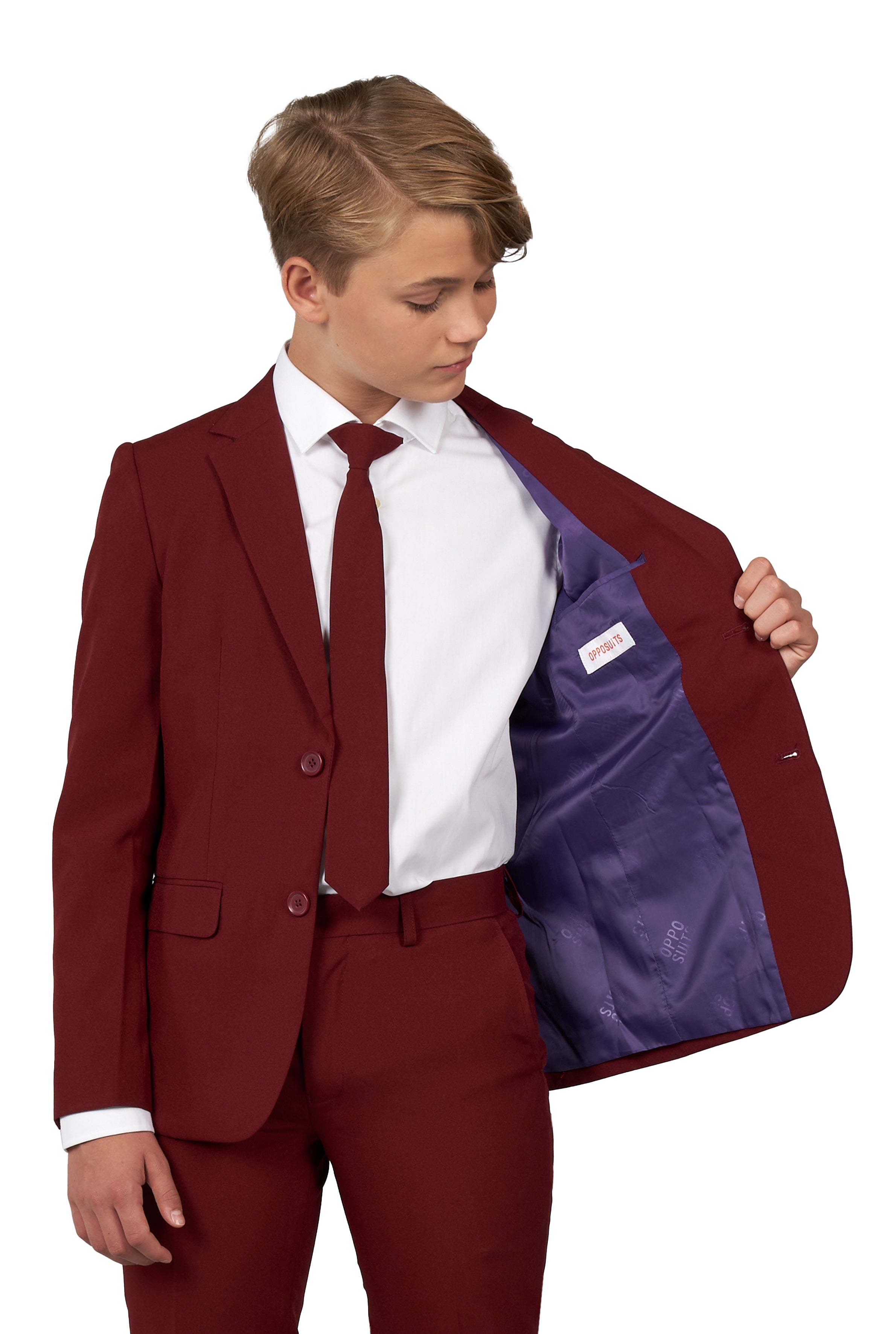 Costume OppoSuits TEEN BOYS Blazing Burgundy