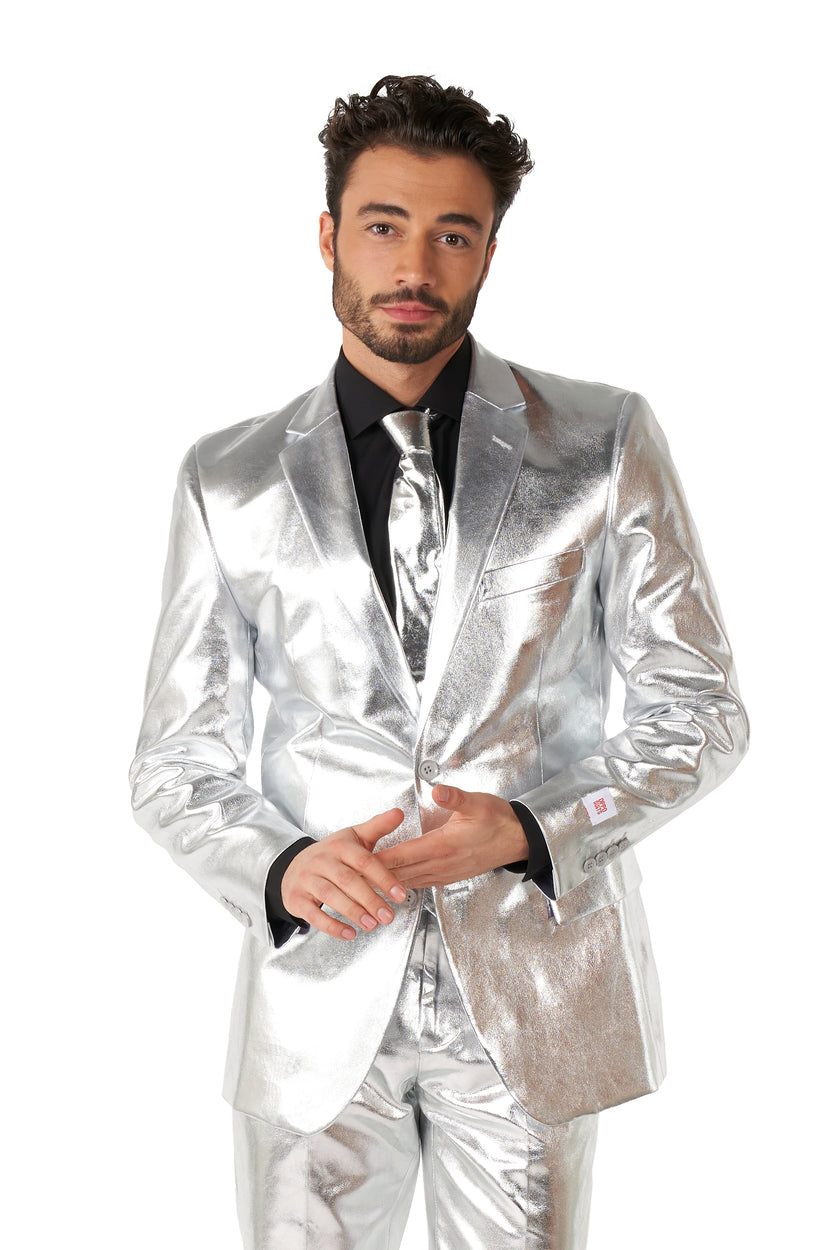 Costume OppoSuits Shiny Silver
