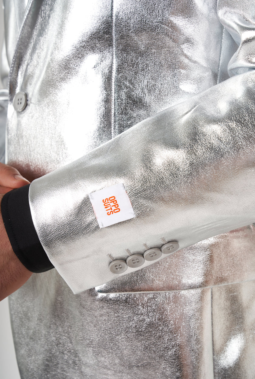 Costume OppoSuits Shiny Silver