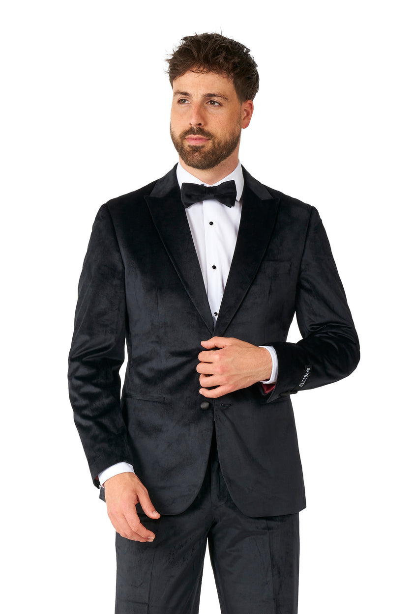 Costume OppoSuits Midnight Black Velvet