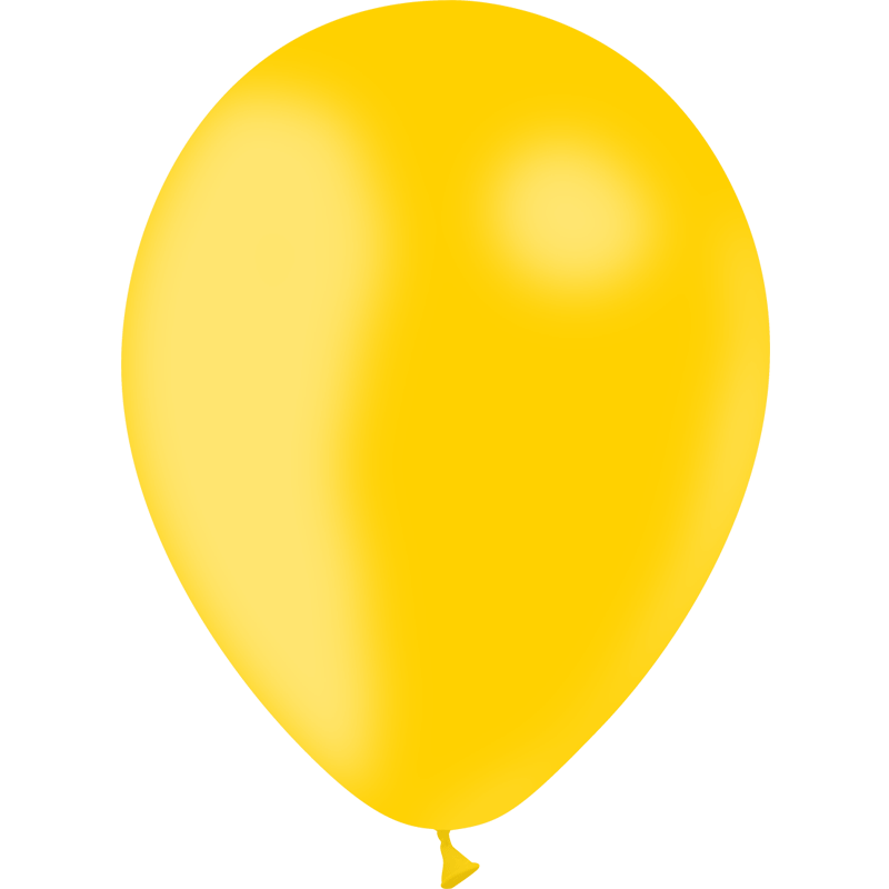 12 Ballons Latex HG80 Jaune Or - Balloonia