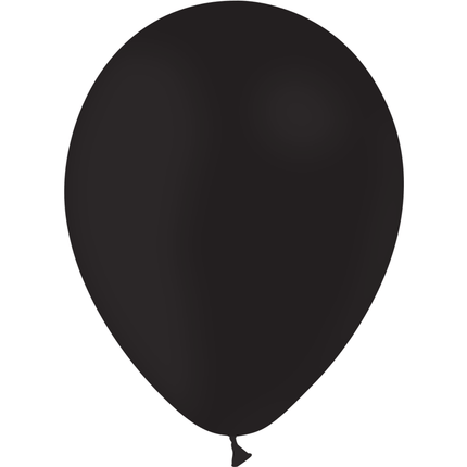 100 Ballons Latex HG45 Standard Noir - Balloonia