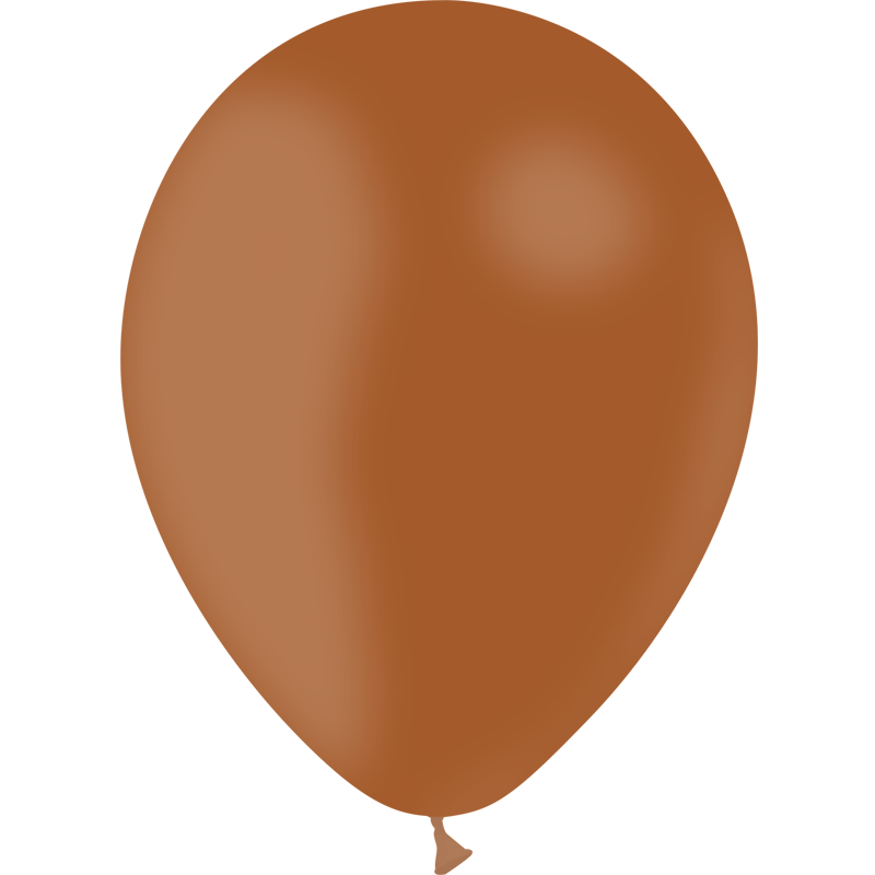 50 Ballons Latex HG112 Standard Marron - Balloonia