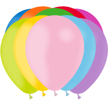 100 Ballons Latex HG112 Standard Assortis - Balloonia