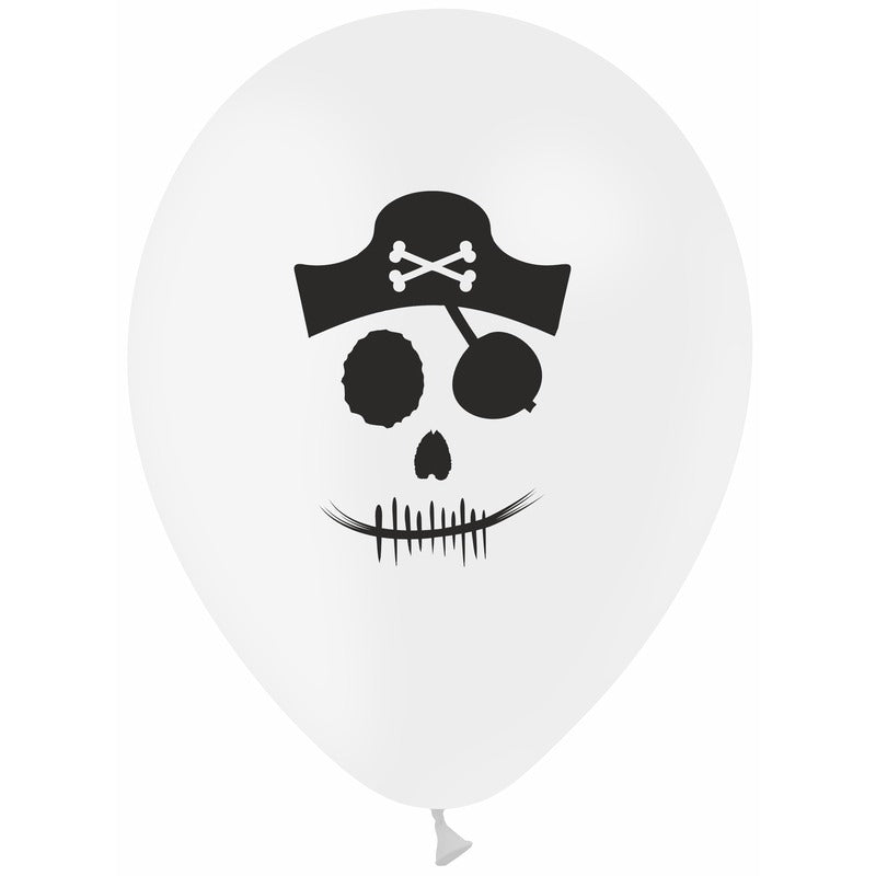 50 ballons Latex Pirate Impression 1 Face 5