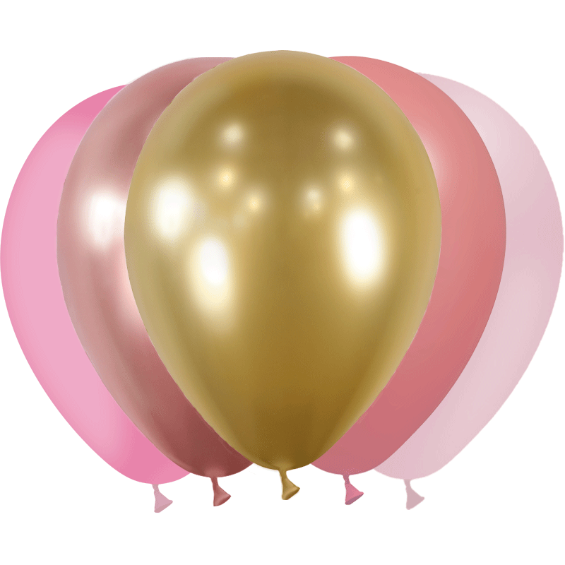 20 Ballons HG112 Assortiment Camaïeu Rose - Balloonia