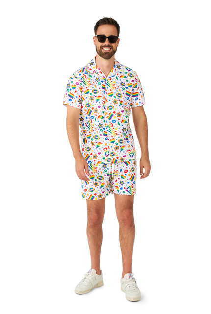 Ensemble d'été Suitmeister Pride Icons White