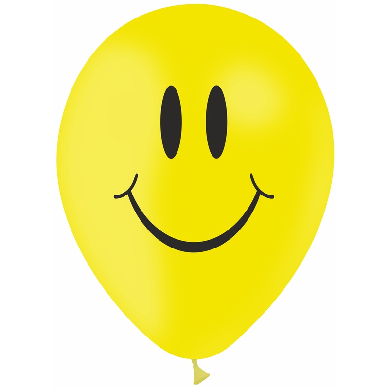 50 ballons Latex Smiley Impression 1 Face 5
