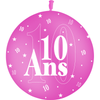 1 Ballon Latex 10 Ans Fuchsia - PMS