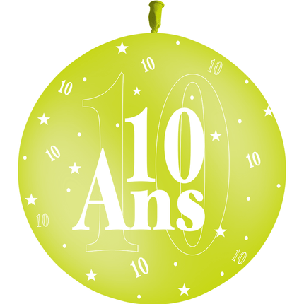 1 Ballon Latex 10 Ans Limette - PMS