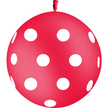 1 Ballon Latex HG3 Pois Rouge - PMS