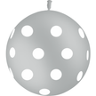 1 Ballon Latex HG3 Pois Gris - PMS