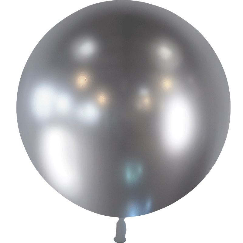 Ballon Latex HG2' Argent Brillant- Balloonia