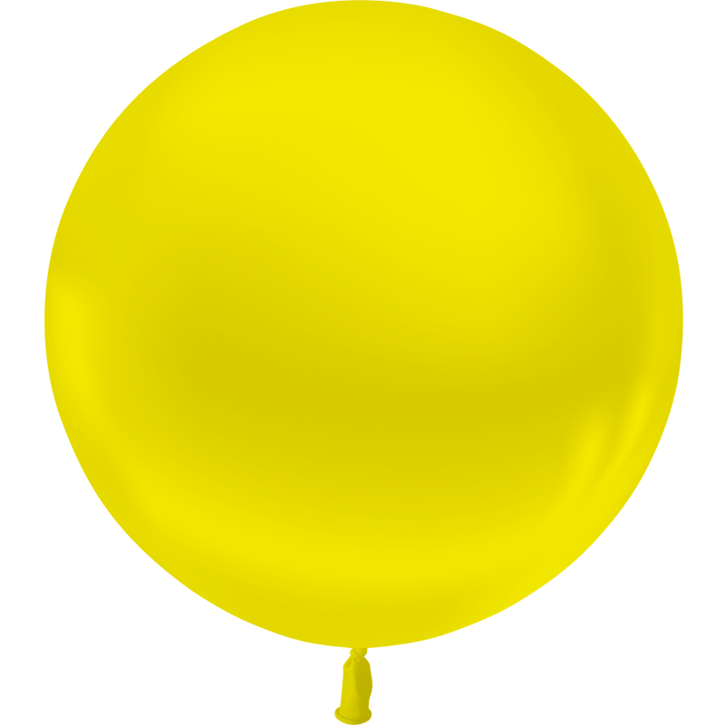 Ballon Latex HG2' Métal Jaune Citron - Balloonia