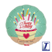 Ballon Aluminium Happy Birthday Cake & Candles 14″ – Takarakosan