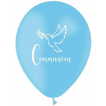 10 Ballons Latex 30cm Communion Ciel - PMS