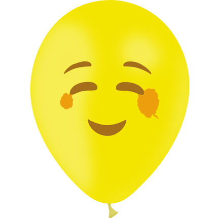 10 Ballons Latex HG95 Emoticones Blushing - PMS