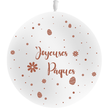 1 Ballon Latex 3' Joyeuses Pâques Blanc - PMS