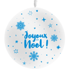 Ballon 86cm Joyeux Noël Métal Blanc AIR - PMS