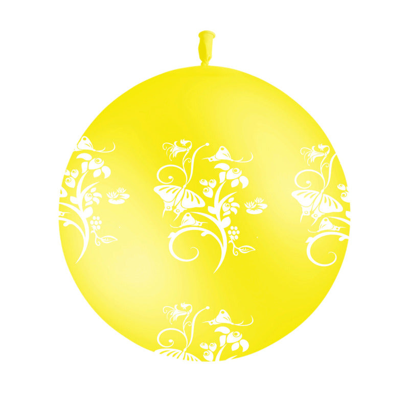 1 Ballon Latex 3' Chinoiserie Jaune AIR - PMS