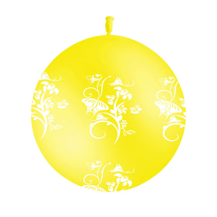 1 Ballon Latex 3' Chinoiserie Jaune AIR - PMS