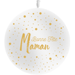 Ballon HG3' Bonne Fête Maman Dots Blancs - PMS