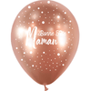 25 Ballons HG112 Bonne Fête Maman Dots Brillant Rose Gold - PMS