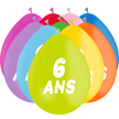 10 Ballons Latex HG95 ( Air ) 6 Ans Assortis - PMS