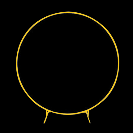 Arche Ronde Dorée en Métal 1m - Borosino