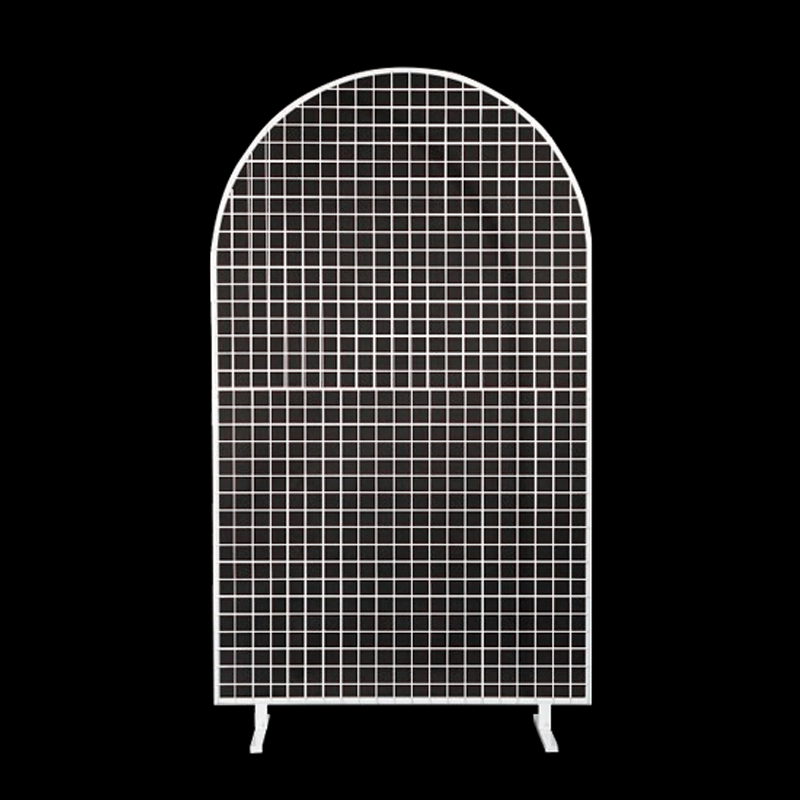 Cadre Maille Arrondi en Métal Blanc 1.5m - Borosino