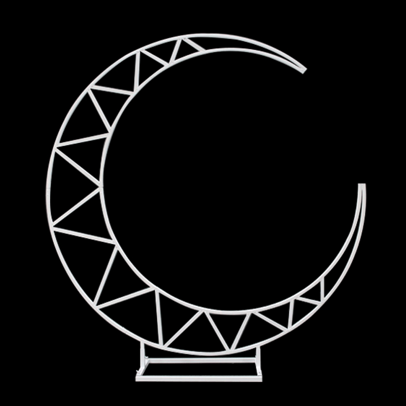 Arche Lune en Métal Blanc - Borosino