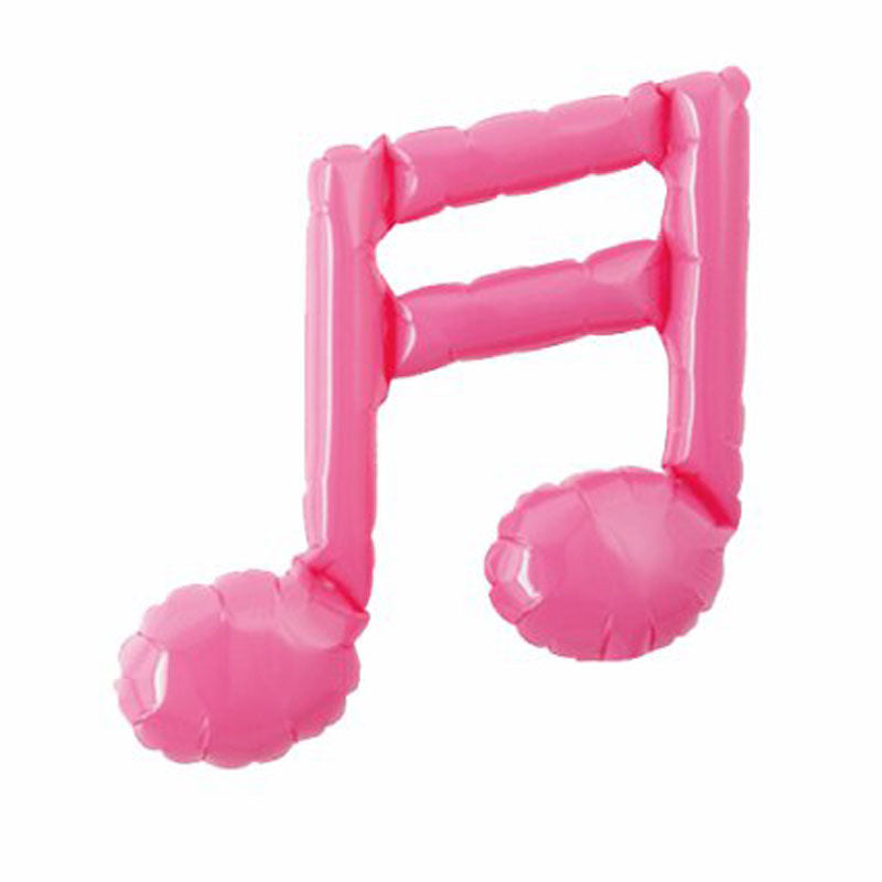 Ballon Aluminium 9″ Note Musique Double Pink – Takarakosan