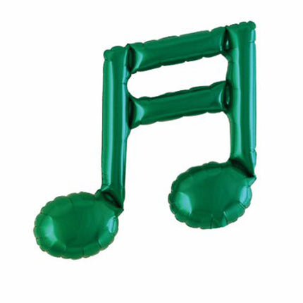 Ballon Aluminium 9″ Note Musique Double Green – Takarakosan