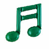 Ballon Aluminium 9″ Note Musique Double Green – Takarakosan